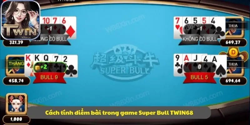 Cách tính điểm bài trong game Super Bull TWIN68